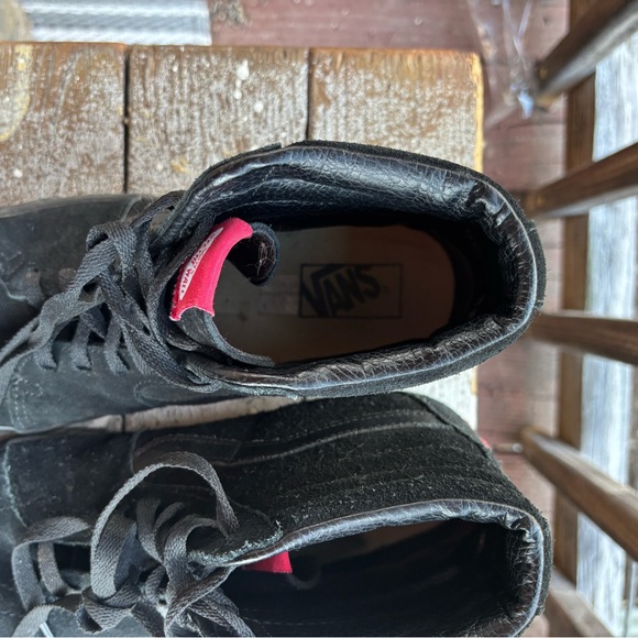 VANS SK8 BLACK SUEDE HIGHTOP SNEAKERS - Picture 7 of 8